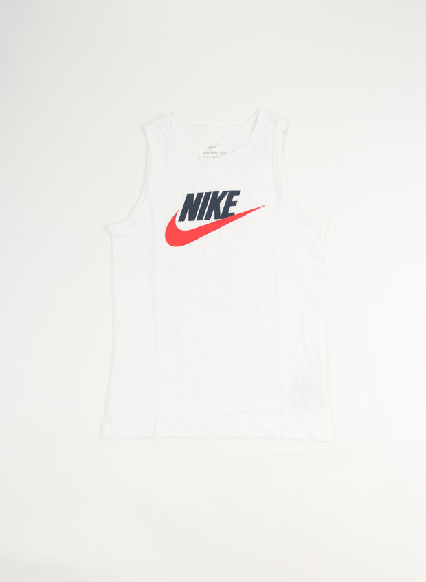 CANOTTA LOGO SWOOSH RAGAZZO, 100 WHT, large