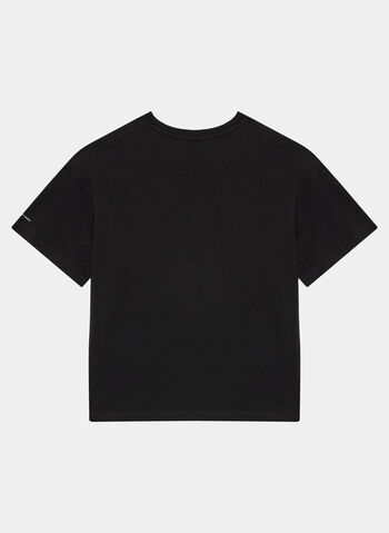 T-SHIRT GIROCOLLO A MANICHE CORTE RAGAZZA, BEH BLK, small