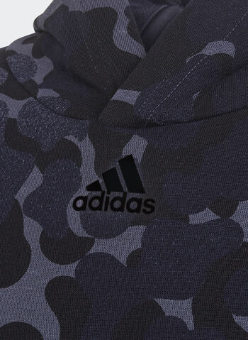 FELPA CON CAPPUCCIO FUTURE ICONS 3-STRIPES GRAPHIC, NVYBLK, small
