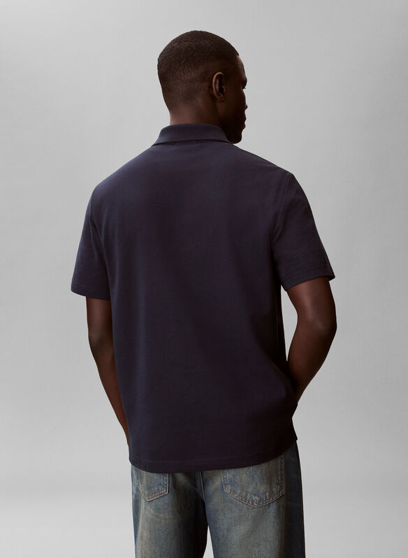 POLO PIQUET MONOLOGO, CEF NVY, medium