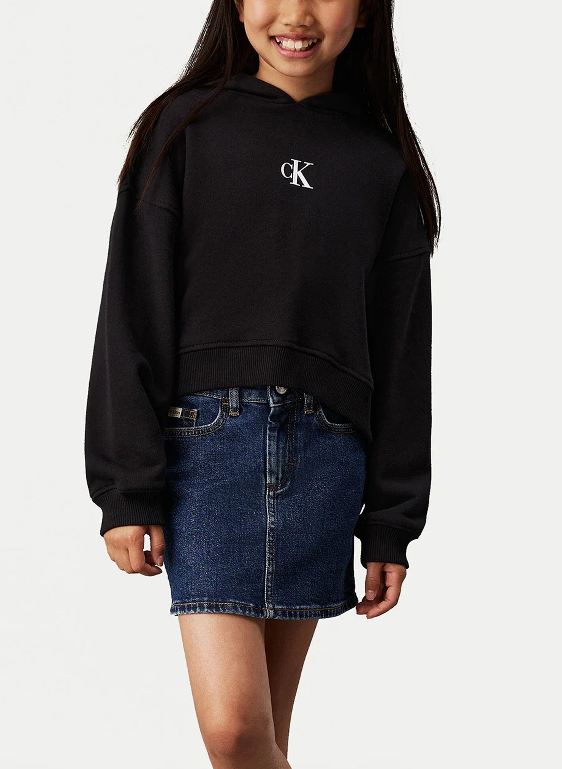 FELPA HOODIE CON LOGO RAGAZZA