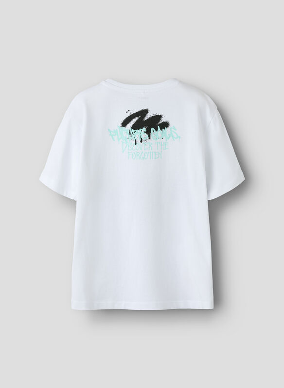 T-SHIRT FLYNN STAMPA RAGAZZO, BRIGHT WHITE, medium