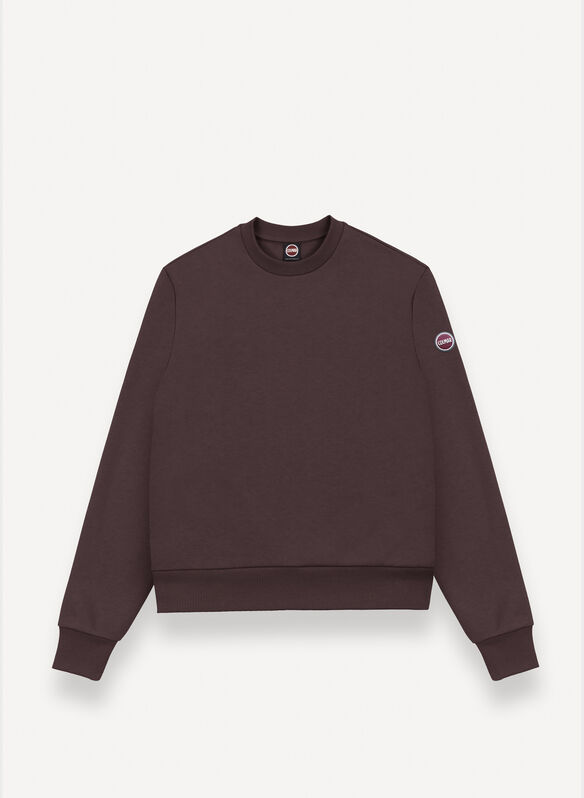 FELPA GIROCOLLO COTTON, 790 COFFEE, medium