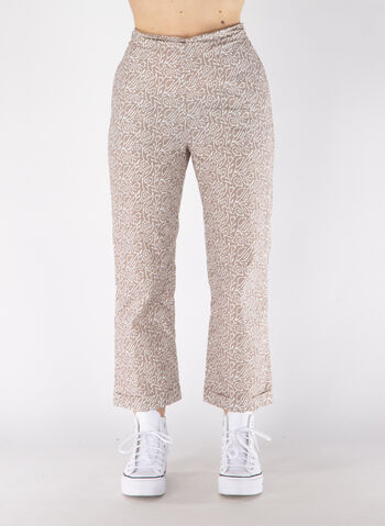 PANTALONE CON STAMPA FLOREALE, 049 BEIWHT, small
