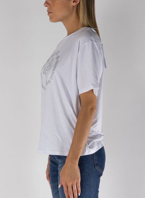 T-SHIRT A MANICA CORTA ACTIVE LOGO 4G, G011 WHT, medium