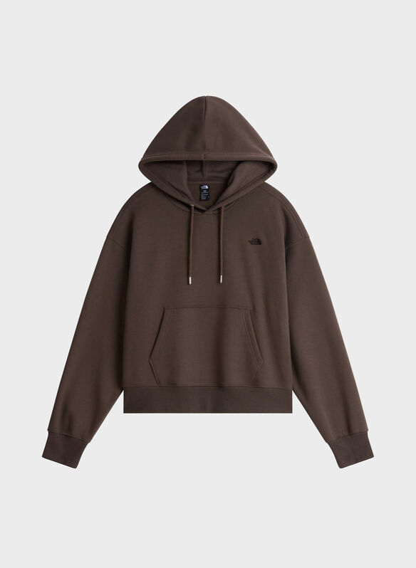 FELPA ESS MICRO LOGO HOODIE, - CHOCOLATE, medium