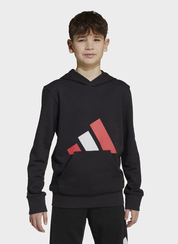 FELPA HOODIE RAGAZZO, - BLKRED, medium