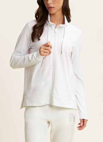 FELPA FULL ZIP BASIC, W HT, small