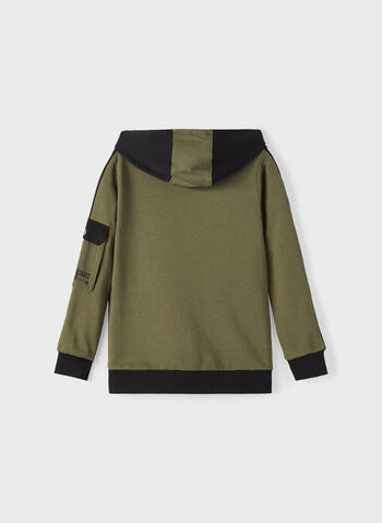 FELPA LEINO FULL ZIP CON CAPPUCCIO RAGAZZO, , small