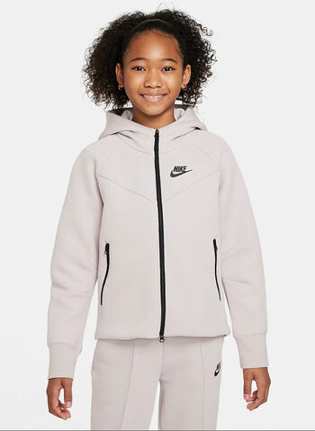 FELPA FULL ZIP TECH RAGAZZA, 019 PLATINUM VIOLET, small