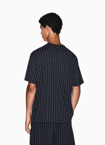 T-SHIRT STAMPA ALL OVER, FC026 BLK, small