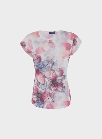T-SHIRT SUBLIMATICA STAMPA FLOREALE, 2425 PINK, small