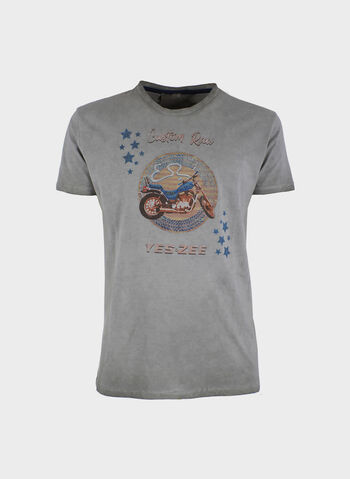 T-SHIRT CON STAMPA HARLEY, 0809 GREY, small