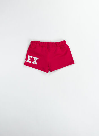 SHORTS LOGO BAMBINA, 044FUXIA, small