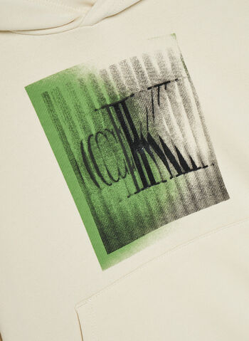 FELPA HOODIE CON STAMPA LOGO RAGAZZO, CKS PANNA, small