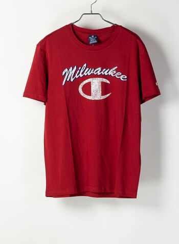 T-SHIRT LOGO VINTAGE, RS517BORDEAUX, small