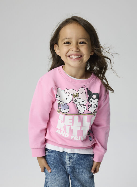 FELPA FABARA HELLO KITTY BAMBINA, BEGONIA PINK, medium