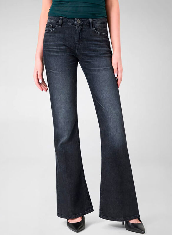 JEANS BEVERLY FLARE STRETCH, RLFK BLK, medium