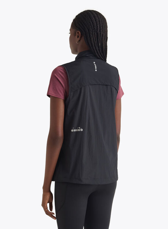 SMANICATO WINDBREAKER PACKABLE VEST, 80013 BLK, medium