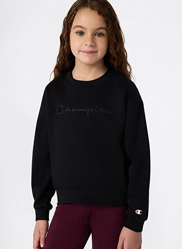 FELPA ICONS RAGAZZA, KK001 BLK, medium