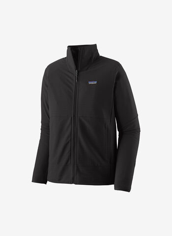 GIACCA FULL ZIP R1 TECHFACE, BLK, small