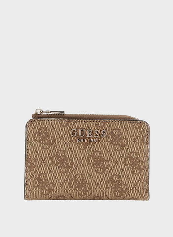 PORTAFOGLIO LAUREL CON STAMPA ALL OVER, LTL LATTE LOGO, small