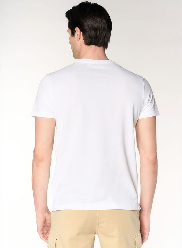 T-SHIRT IN COTONE SUPIMA PREMIUM QUALITY, 100 WHT, medium