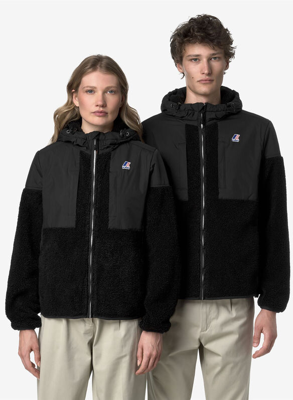 GIUBBOTTO SAMSON ORSETTO FULL ZIP UNISEX, USY BLK, medium