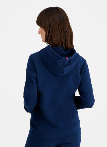 FELPA ESSENTIAL CON CAPPUCCIO, NVY, small