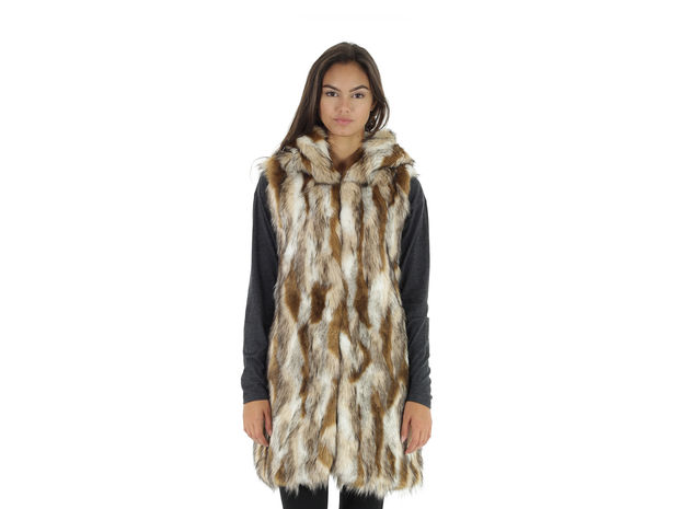 GILET PELLICCIA ECOLOGICA , , large