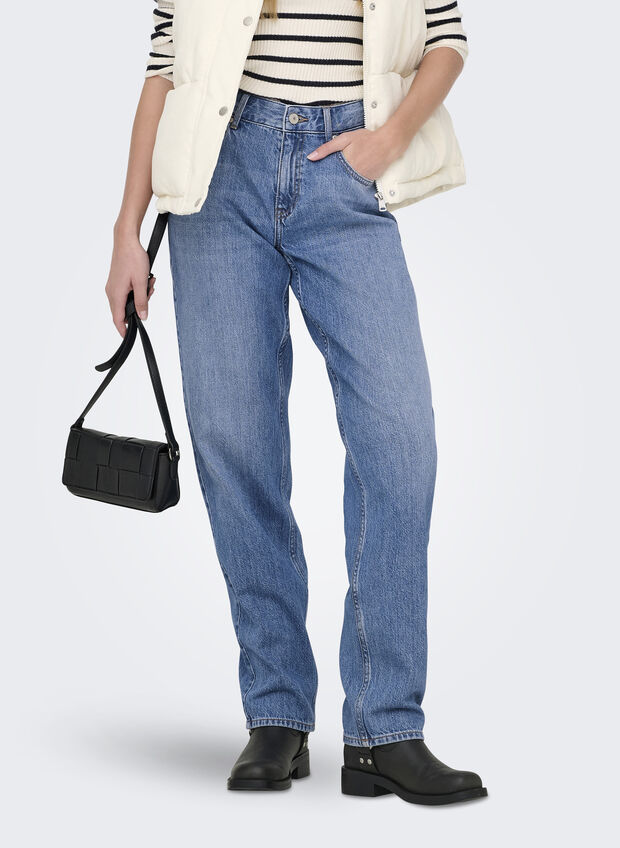 JEANS ONLLUMI VITA MEDIA MOM FIT, MEDIUM BLUE DENIM, large