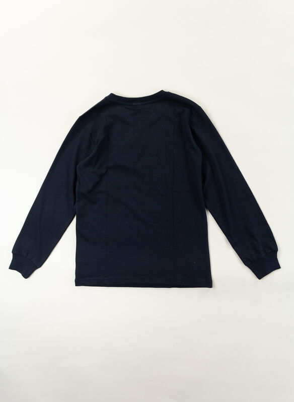 T-SHIRT CON LOGO GRAPHIC SHOP RAGAZZO, BS501 NVY, medium