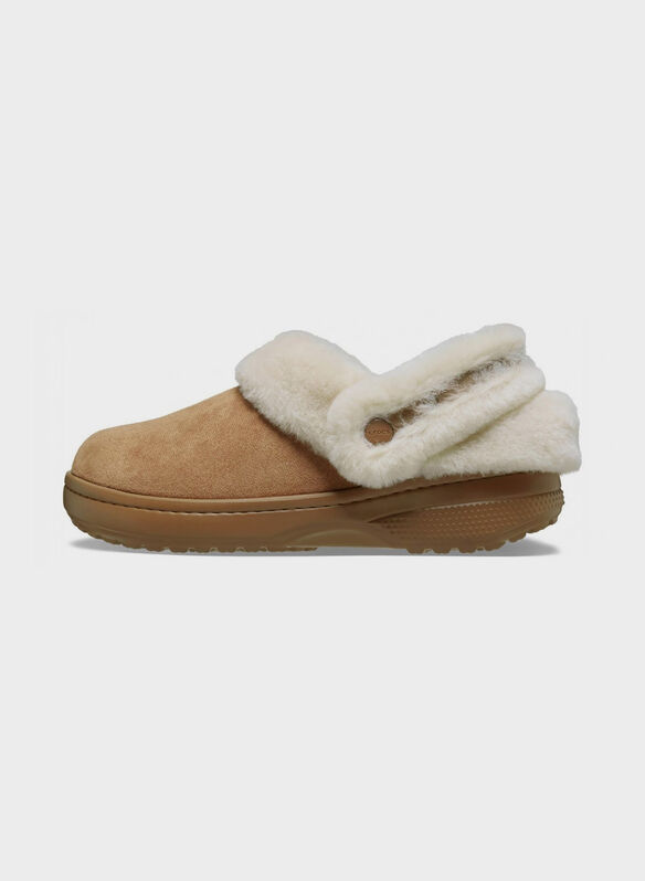 SABOT CL UNFURGTBLE SUEDE, SEPI BEIGE, medium