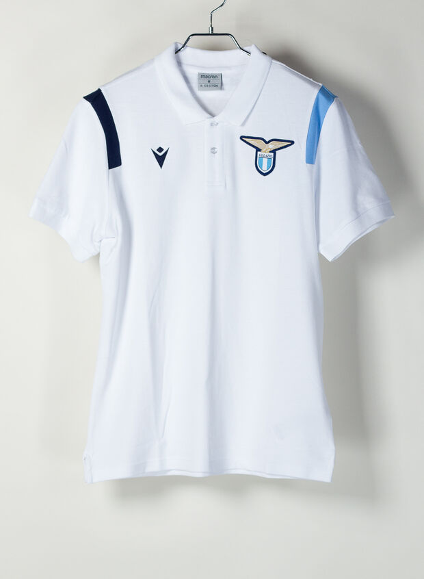 POLO UFFICIALE SS LAZIO 2020-21, WHTCEL, large