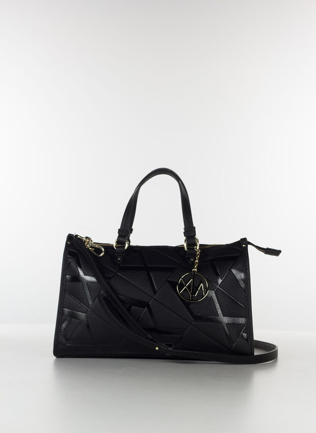 BORSA BAULETTO GYNGER, 19921 BLK, large