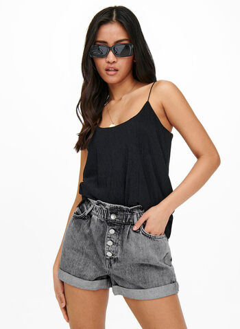 SHORT PAPERBAG DENIM, , small