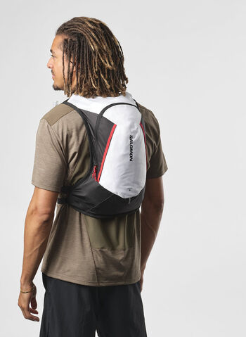 ZAINO CROSS 8LT TRAIL-RUNNING UNISEX, BLKWHTRED, small