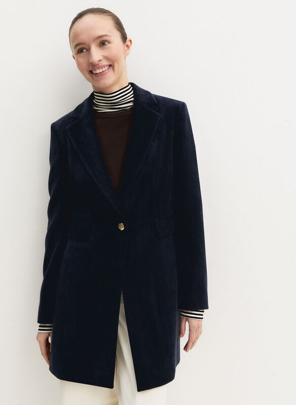 CAPPOTTO VERVE CINIGLIA RESCA, 001 NVY, medium