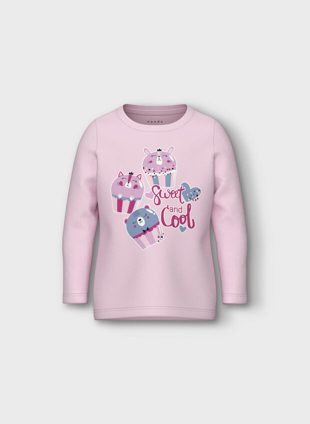 T-SHIRT VEEN BAMBINA, FESTIVAL BLOOM LILLA, large