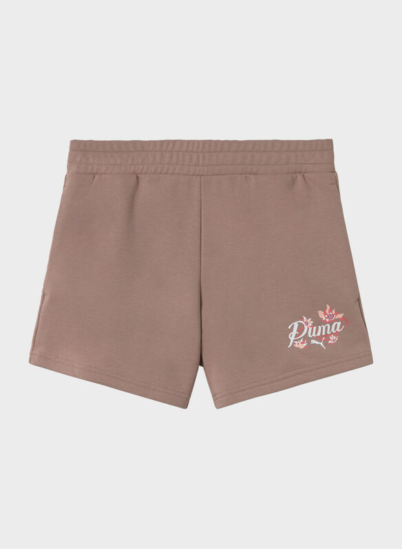 SHORT 5 ESS FLORAL, 88 SANDSTONE, medium