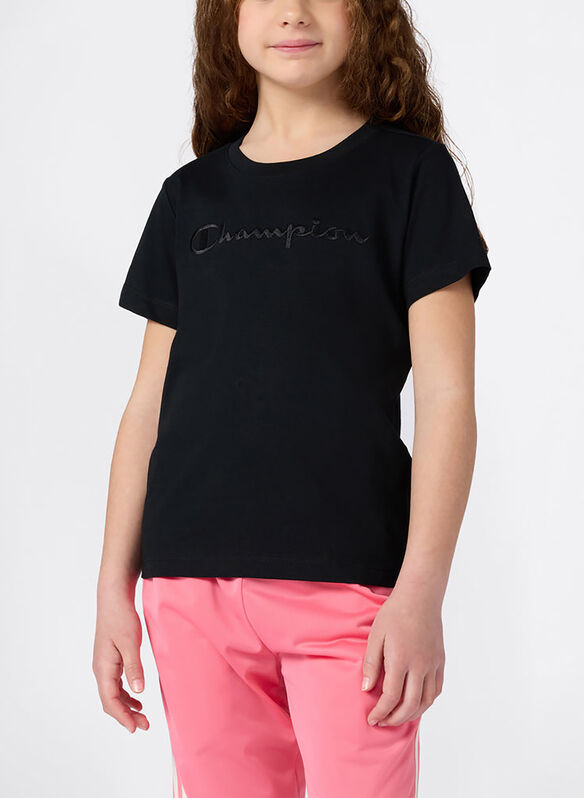 T-SHIRT ICONS TONAL RAGAZZA, KK001 BLK, medium