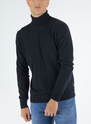 MAGLIONE COLLO ALTO, BLACK, small