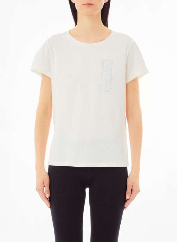 T-SHIRT LOGO, M9120 WHT, medium