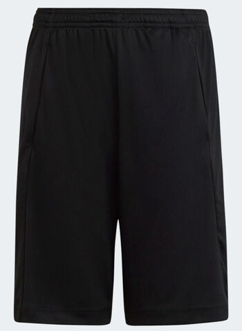 BERMUDA TRAIN ESSENTIALS AEROREADY LOGO JUNIOR, BLKORANGE, small