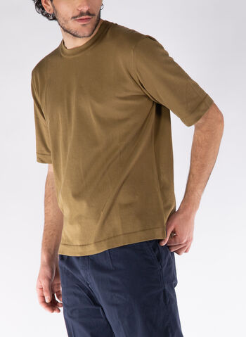 T-SHIRT GIROCOLLO COMBE, 045 CORDA, small