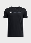 MAGLIA A MANICHE CORTE LOGO WORDMARK  RAGAZZO, 0001 BLK, thumb