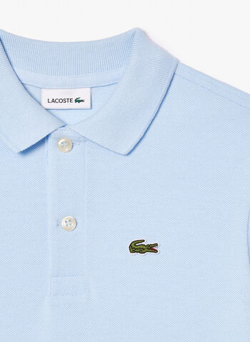 POLO SHORTSLEEVE IN PETIT PIQU&Eacute; JUNIOR, T01 CEL, small