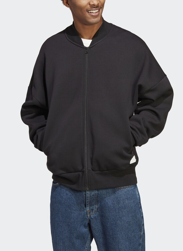 FELPA BOS FULL ZIP, BLK, large