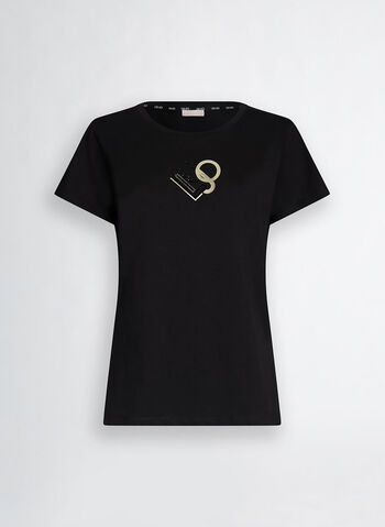 T-SHIRT LOGO, M9121 BLKGOLD, small