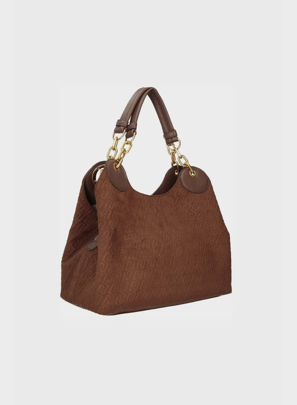 BORSA FAIZA SUEDE BIG, 09032 TABACCO, medium